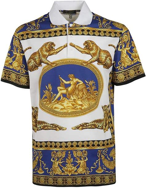 versace men's printed polo|gianni Versace t shirt.